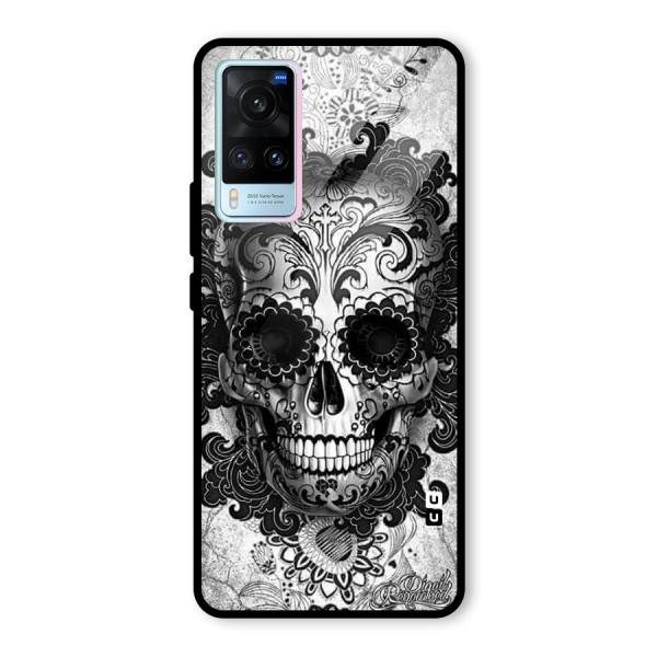 Floral Ghost Glass Back Case for Vivo X60