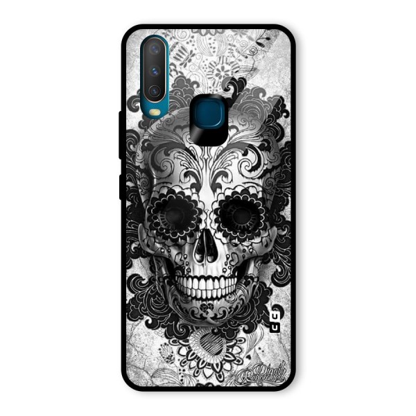 Floral Ghost Glass Back Case for Vivo Y15