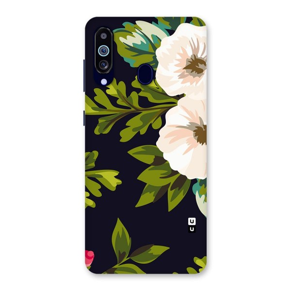 Floral Leaves Back Case for Galaxy A60