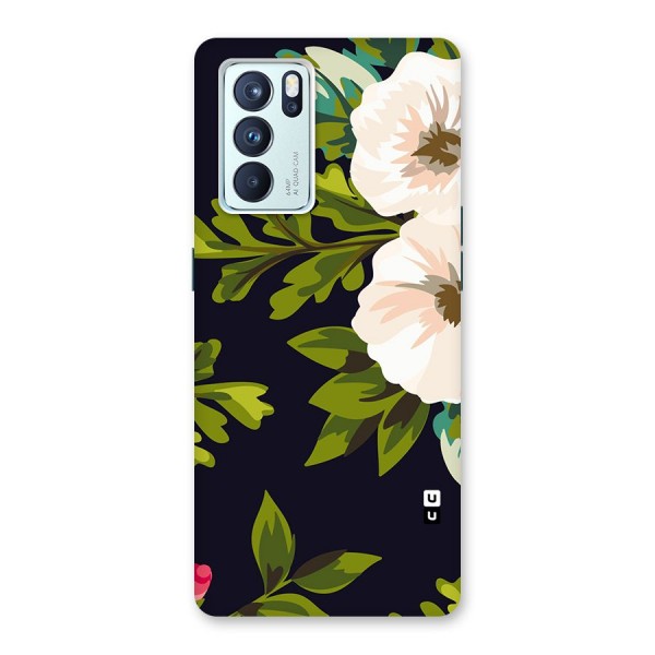 Floral Leaves Back Case for Oppo Reno6 Pro 5G
