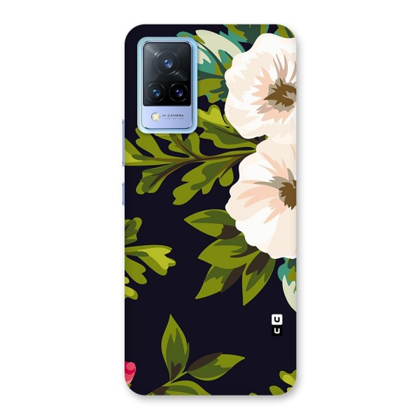 Floral Leaves Back Case for Vivo V21 5G