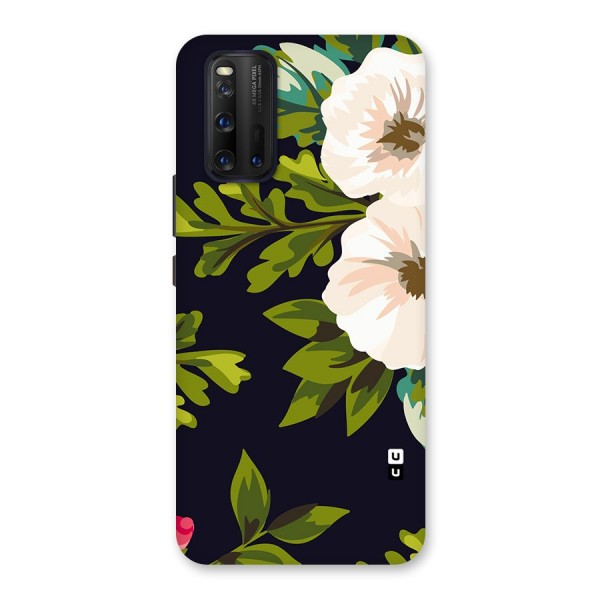 Floral Leaves Back Case for Vivo iQOO 3