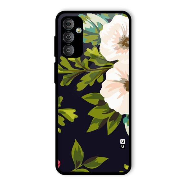 Floral Leaves Glass Back Case for Galaxy F23