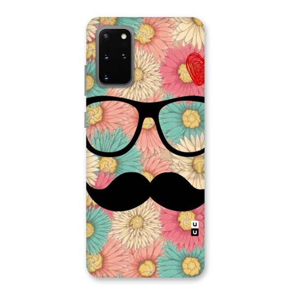 Floral Moustache Back Case for Galaxy S20 Plus