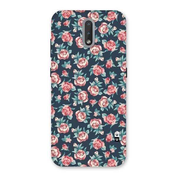 Floral Navy Bloom Back Case for Nokia 2.3