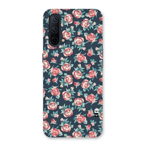 Floral Navy Bloom Back Case for OnePlus Nord CE 5G