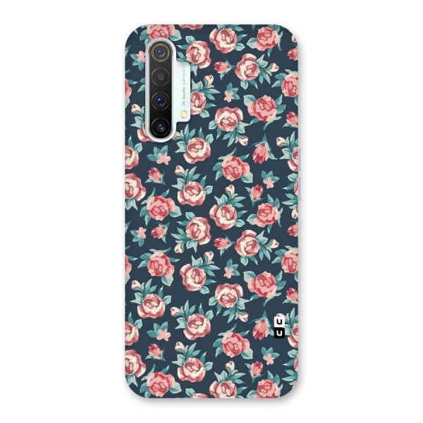 Floral Navy Bloom Back Case for Realme X3