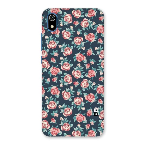 Floral Navy Bloom Back Case for Redmi 7A