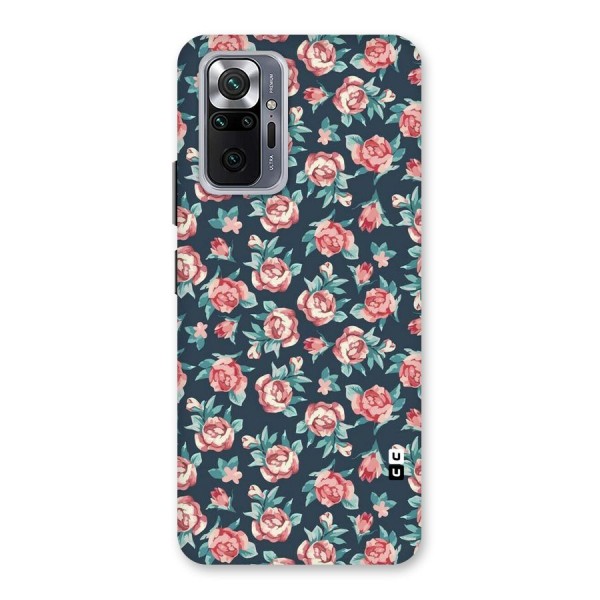 Floral Navy Bloom Back Case for Redmi Note 10 Pro