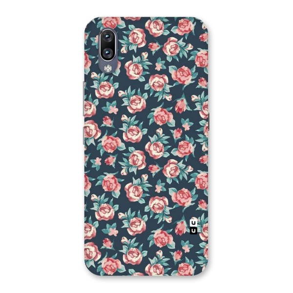 Floral Navy Bloom Back Case for Vivo NEX