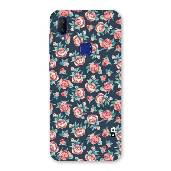 Floral Navy Bloom Back Case for Vivo V11