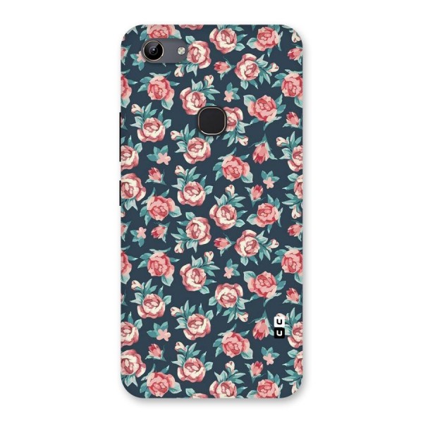 Floral Navy Bloom Back Case for Vivo Y81