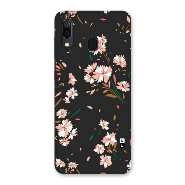 Floral Petals Peach Back Case for Galaxy A20