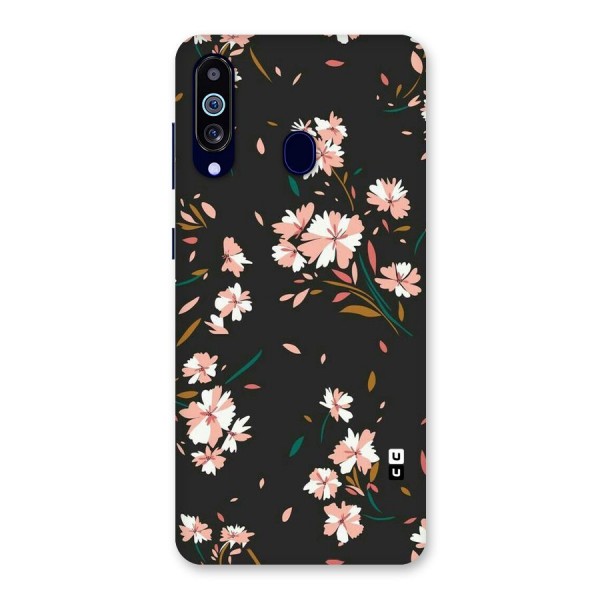 Floral Petals Peach Back Case for Galaxy A60