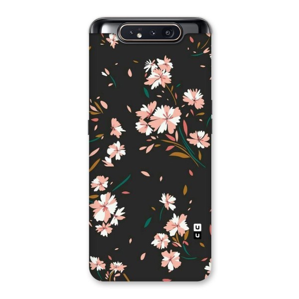 Floral Petals Peach Back Case for Galaxy A80