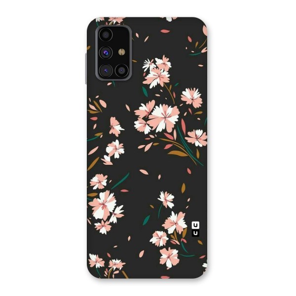 Floral Petals Peach Back Case for Galaxy M31s