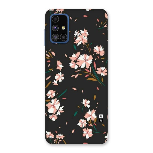 Floral Petals Peach Back Case for Galaxy M51