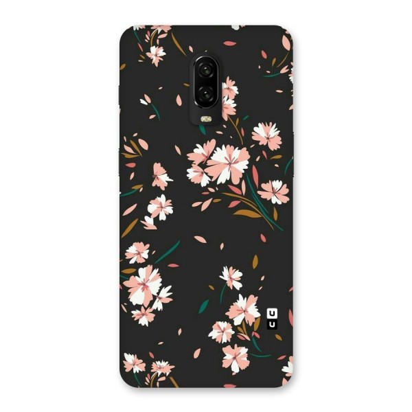 Floral Petals Peach Back Case for OnePlus 6T