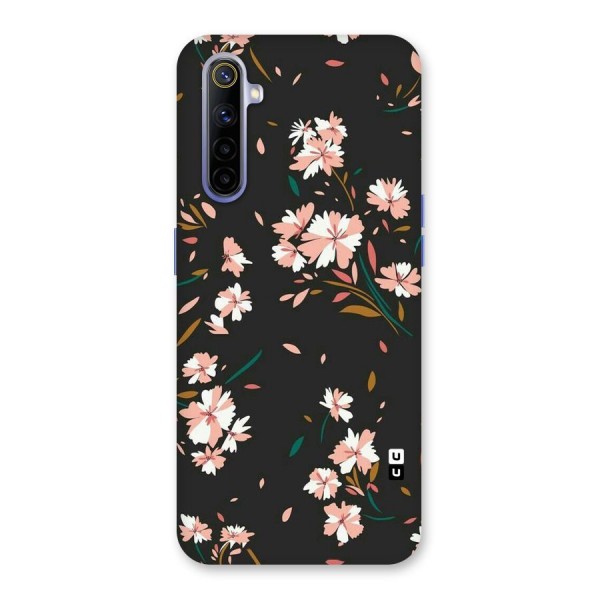 Floral Petals Peach Back Case for Realme 6