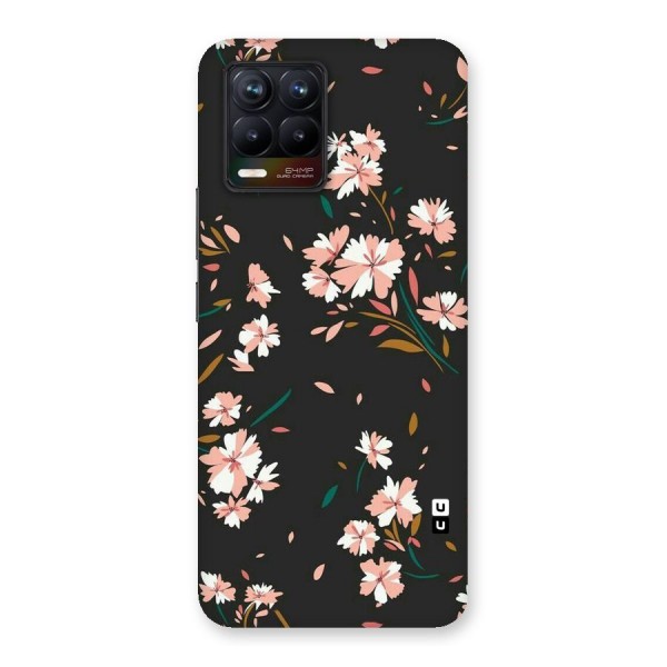 Floral Petals Peach Back Case for Realme 8