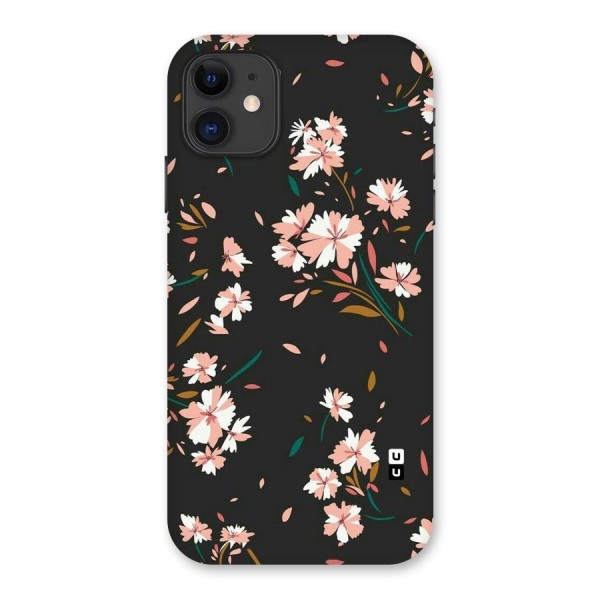 Floral Petals Peach Back Case for iPhone 11