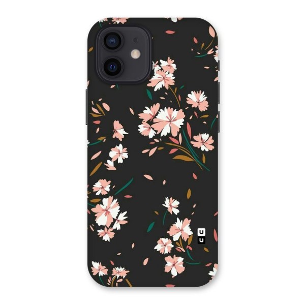 Floral Petals Peach Back Case for iPhone 12