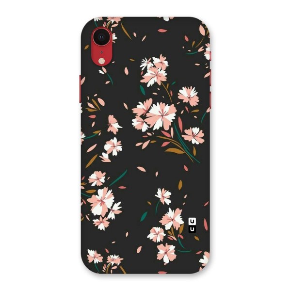 Floral Petals Peach Back Case for iPhone XR