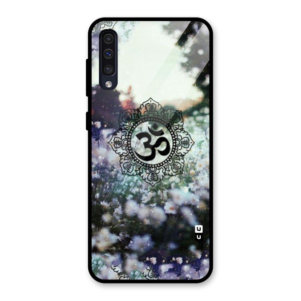 Floral Pray Glass Back Case for Galaxy A50s