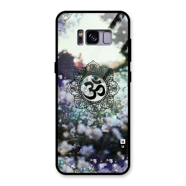 Floral Pray Glass Back Case for Galaxy S8