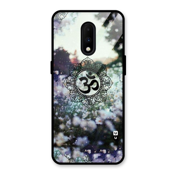 Floral Pray Glass Back Case for OnePlus 7