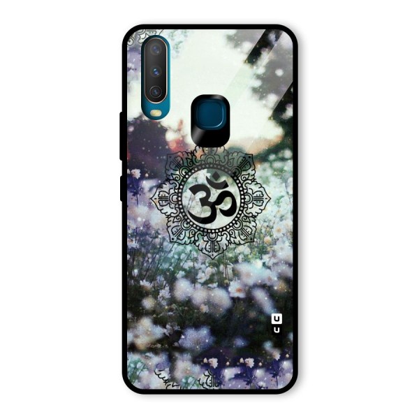 Floral Pray Glass Back Case for Vivo Y12