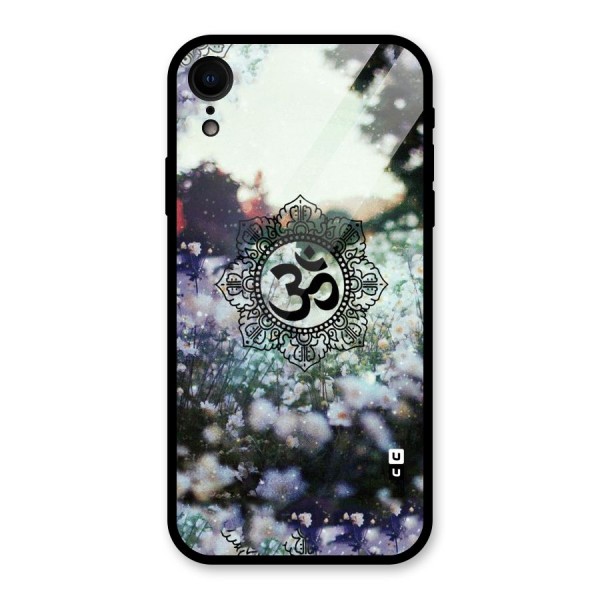 Floral Pray Glass Back Case for XR