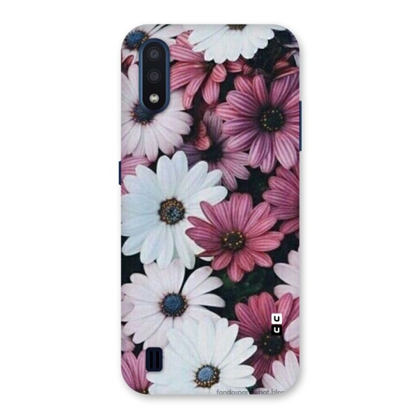 Floral Shades Pink Back Case for Galaxy M01