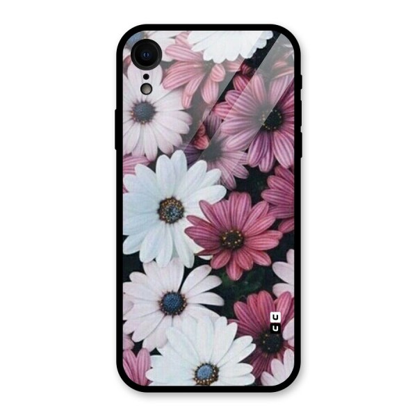 Floral Shades Pink Glass Back Case for XR