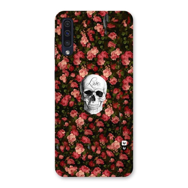 Floral Skull Love Back Case for Galaxy A50