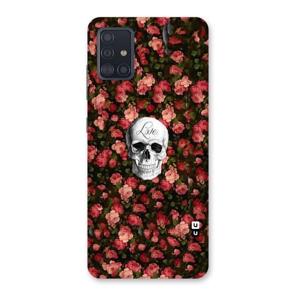 Floral Skull Love Back Case for Galaxy A51