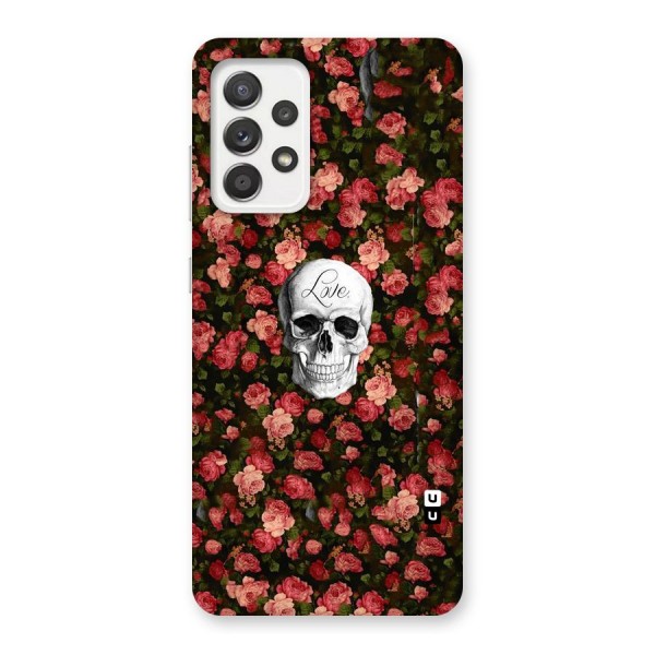 Floral Skull Love Back Case for Galaxy A52