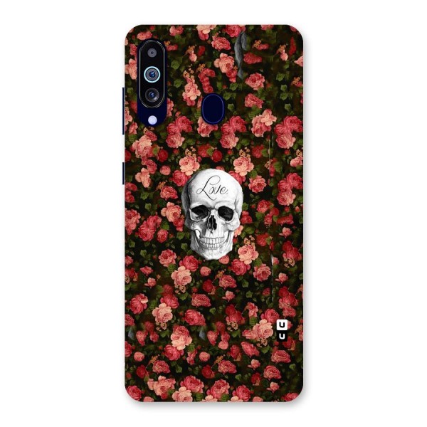 Floral Skull Love Back Case for Galaxy A60