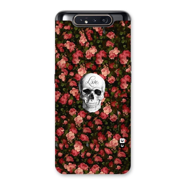 Floral Skull Love Back Case for Galaxy A80