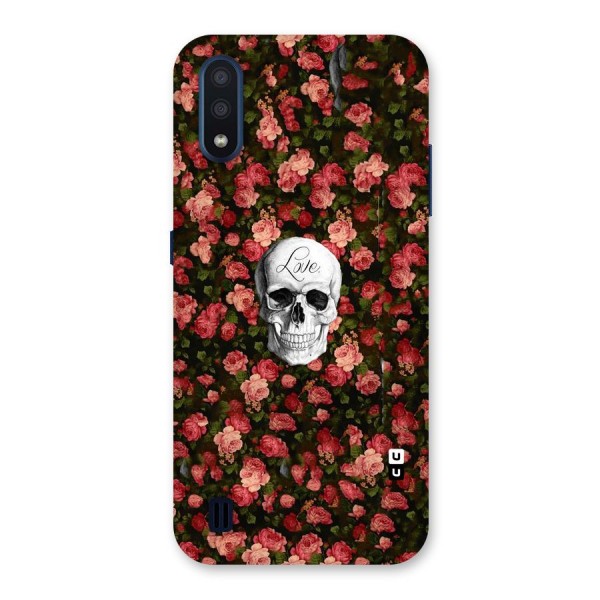 Floral Skull Love Back Case for Galaxy M01