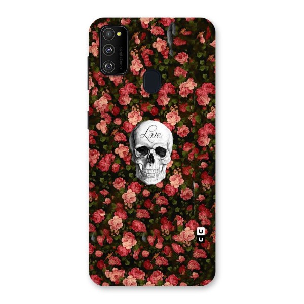 Floral Skull Love Back Case for Galaxy M21