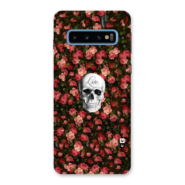 Floral Skull Love Back Case for Galaxy S10