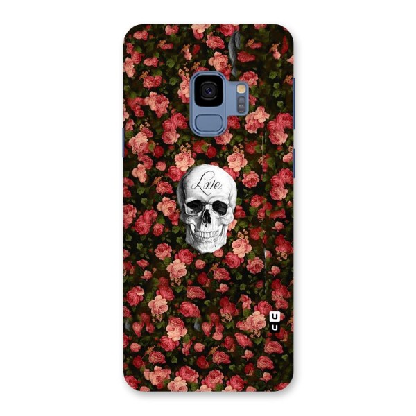 Floral Skull Love Back Case for Galaxy S9