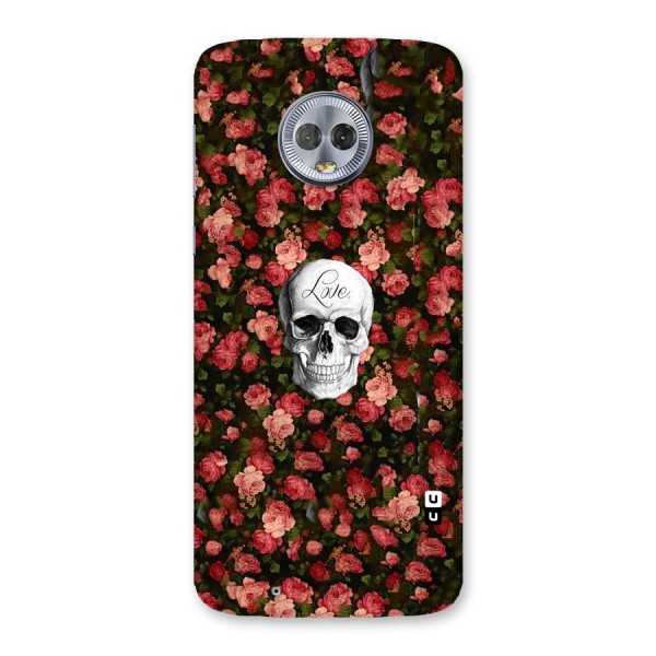 Floral Skull Love Back Case for Moto G6