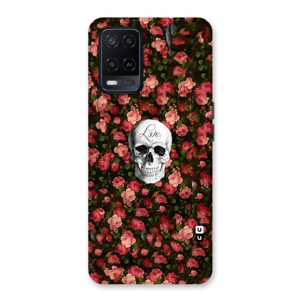 Floral Skull Love Back Case for Oppo A54