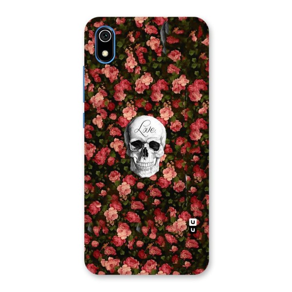 Floral Skull Love Back Case for Redmi 7A