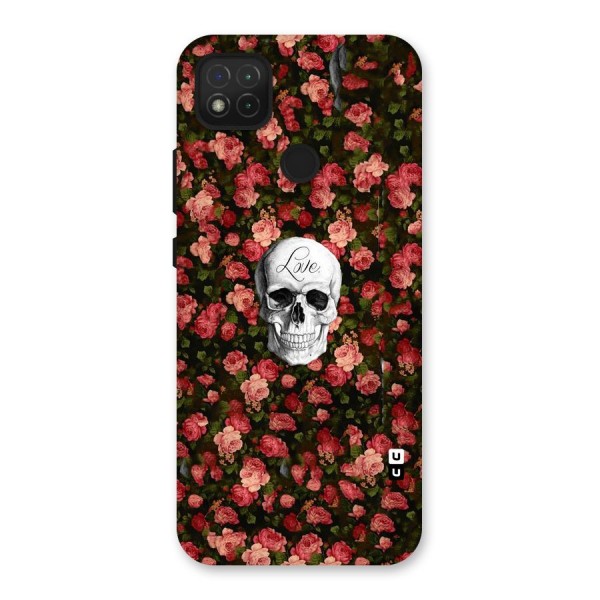 Floral Skull Love Back Case for Redmi 9C