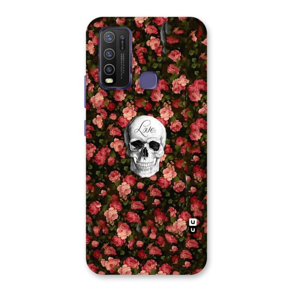 Floral Skull Love Back Case for Vivo Y30