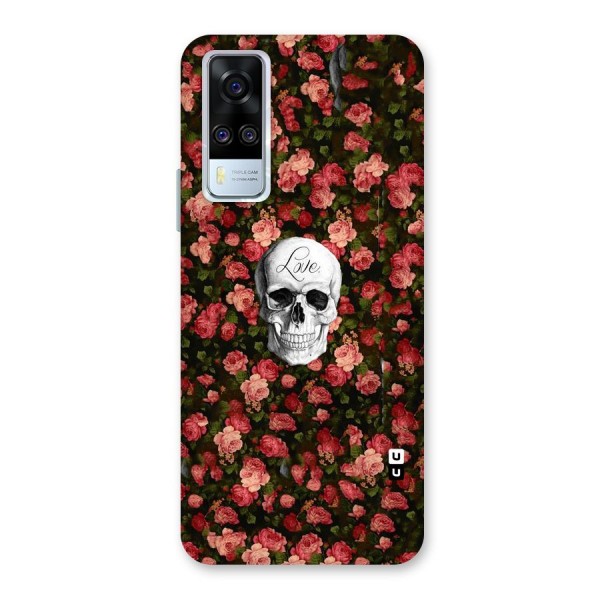 Floral Skull Love Back Case for Vivo Y51A