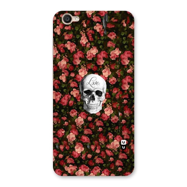 Floral Skull Love Back Case for Vivo Y55s